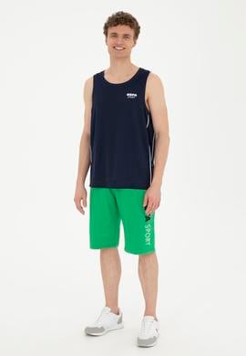 Erkek Regular Fit Bisiklet Yaka Lacivert Tişört - 50282483006