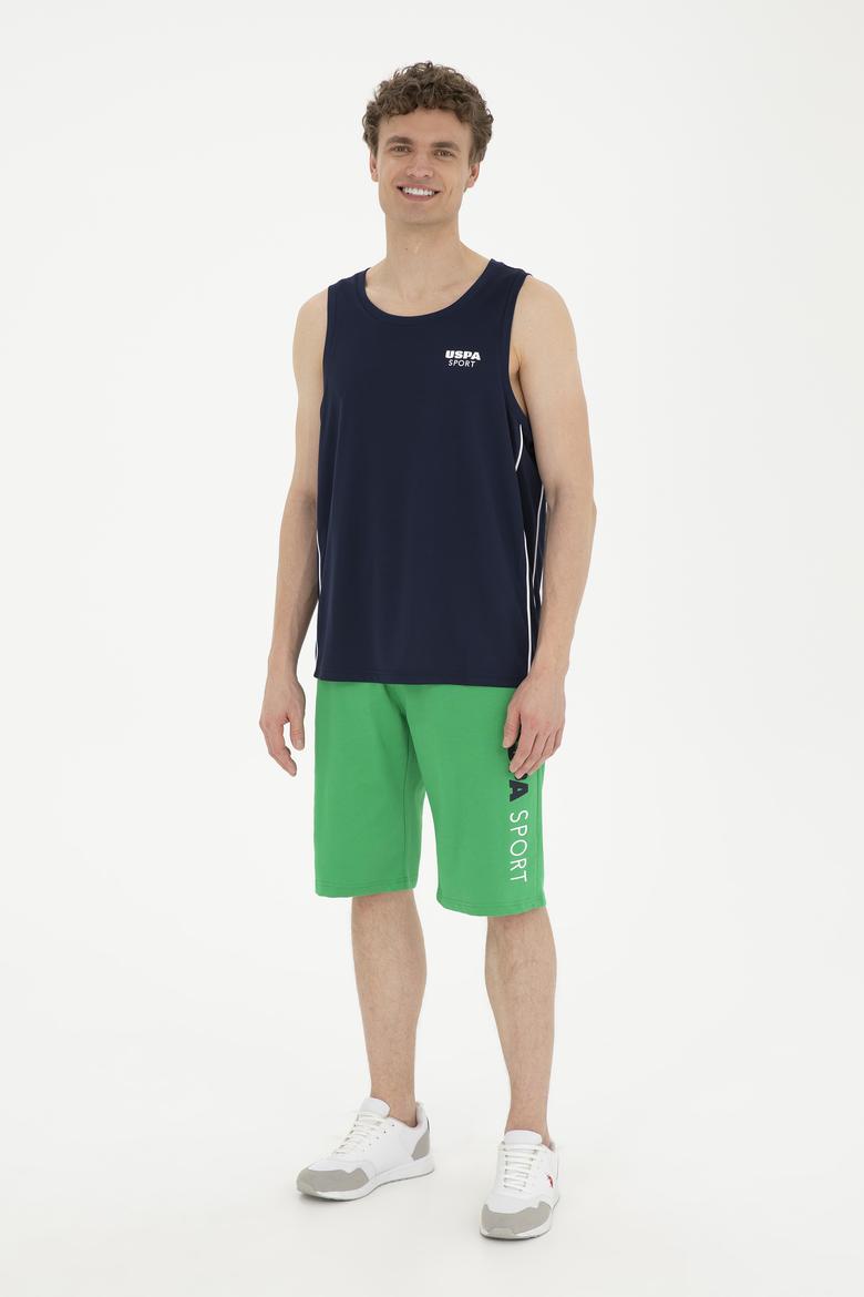 Erkek Regular Fit Bisiklet Yaka Lacivert Tişört - 50282483006