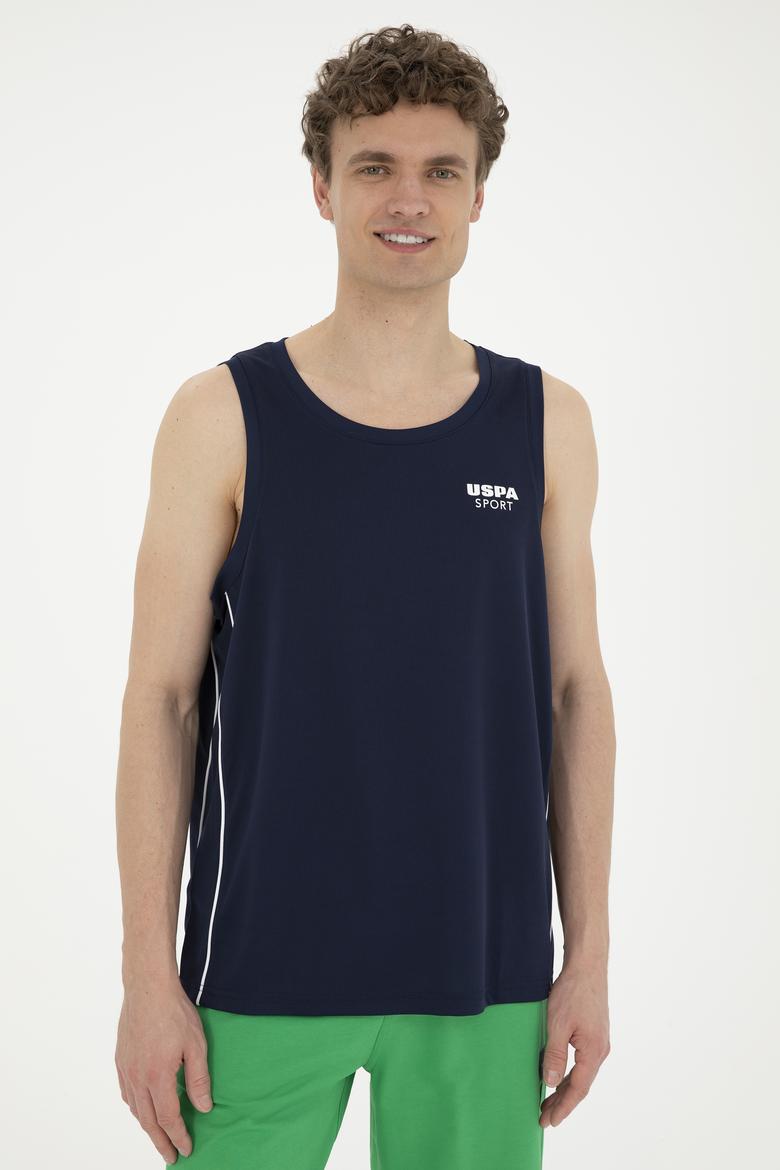 Erkek Regular Fit Bisiklet Yaka Lacivert Tişört - 50282483006