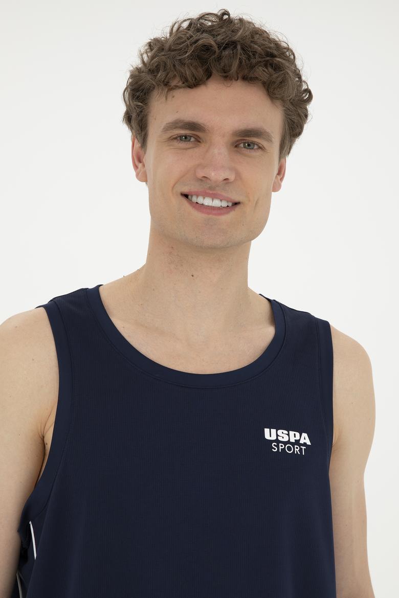 Erkek Regular Fit Bisiklet Yaka Lacivert Tişört - 50282483006