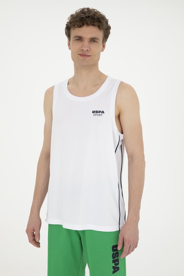 Erkek Regular Fit Bisiklet Yaka Beyaz Tişört - 50282483017