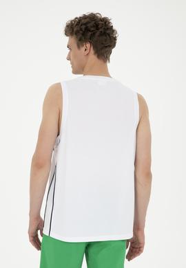 Erkek Regular Fit Bisiklet Yaka Beyaz Tişört - 50282483017