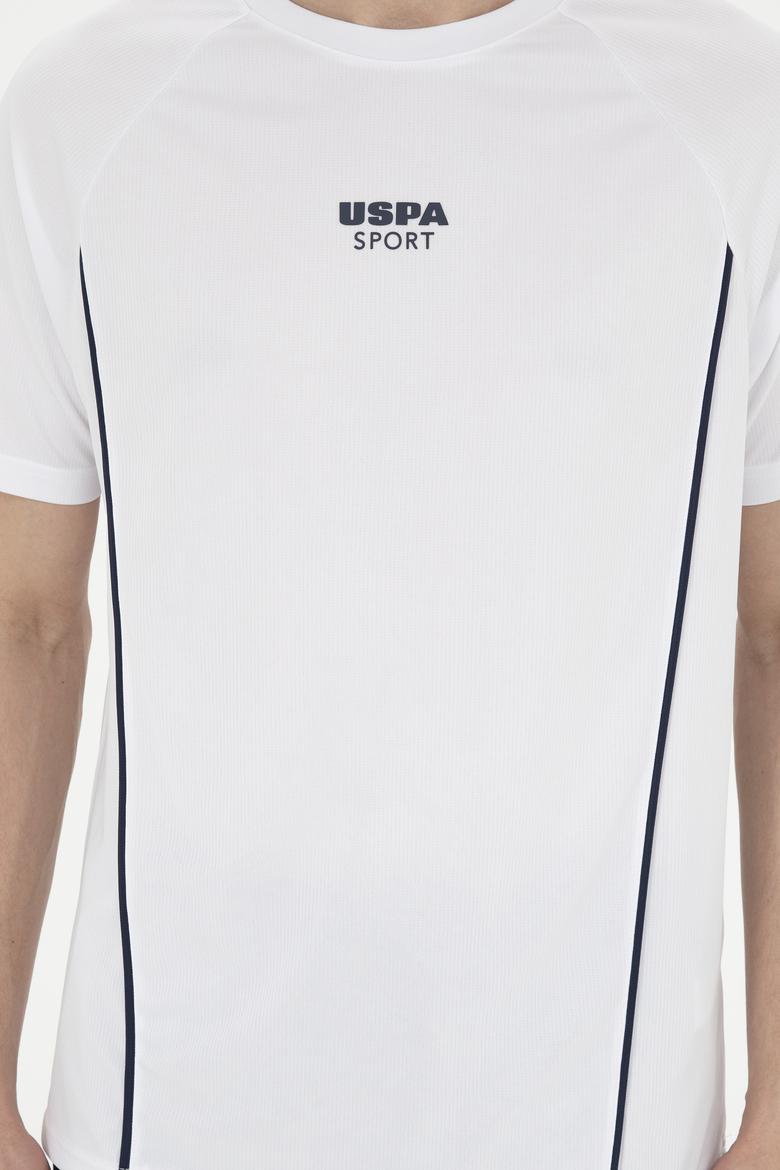 Erkek Regular Fit Bisiklet Yaka Beyaz Tişört - 50282489007