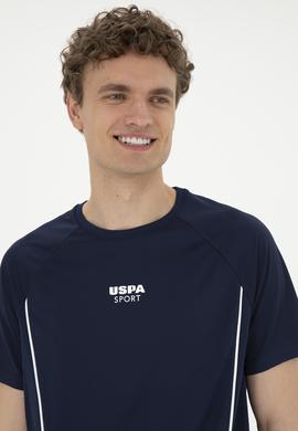 Erkek Regular Fit Bisiklet Yaka Lacivert Tişört - 50282489019