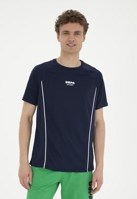 Erkek Regular Fit Bisiklet Yaka Lacivert Tişört - 50282489019