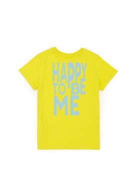 Erkek Çocuk Fıstık Yeşili Bisiklet Yaka Tişört - 50281568046