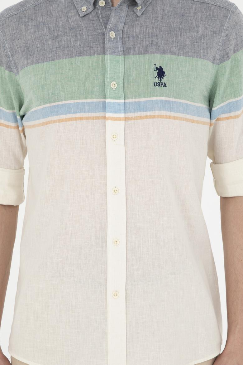 Erkek Yeşil Uzun Kollu Gömlek - 50283691014