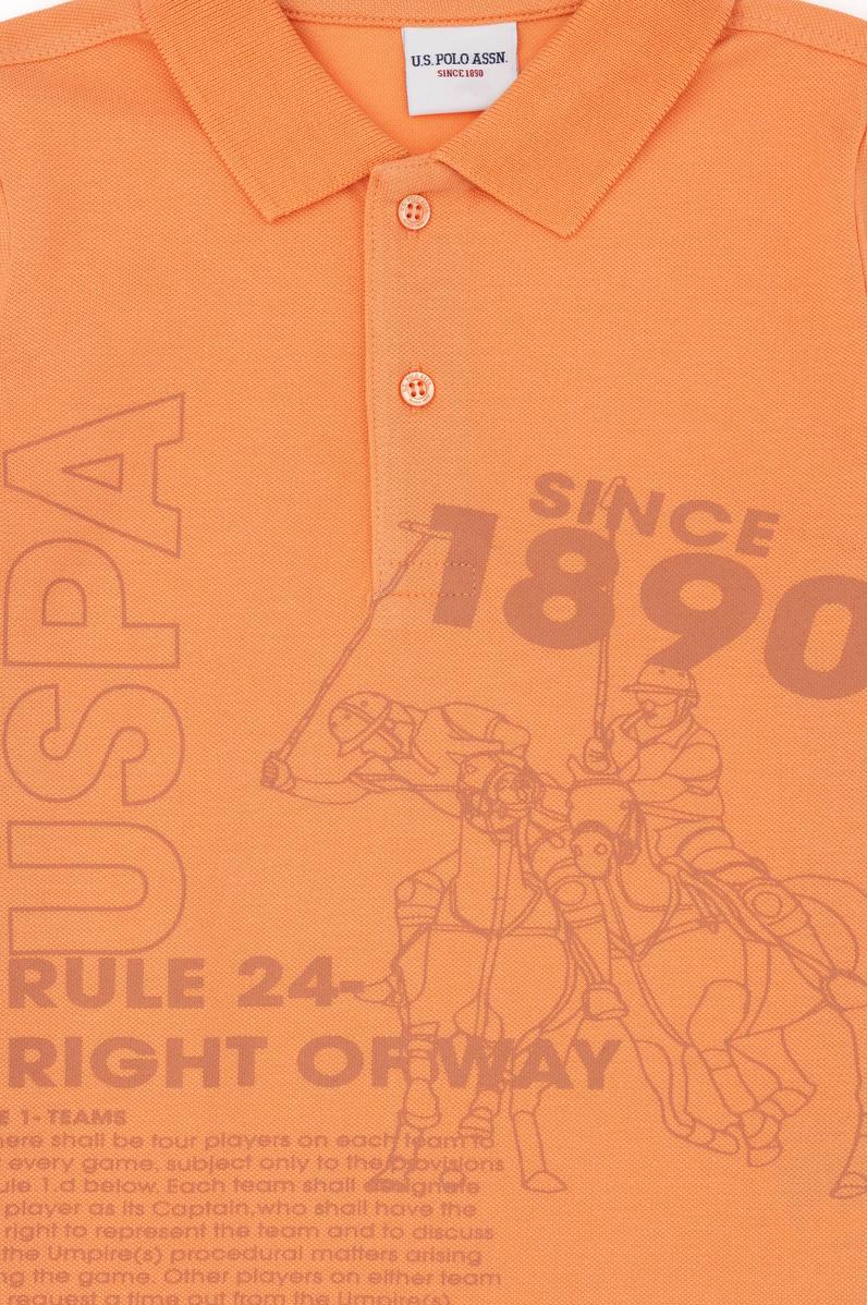 Erkek Çocuk Somon Polo Yaka Tişört