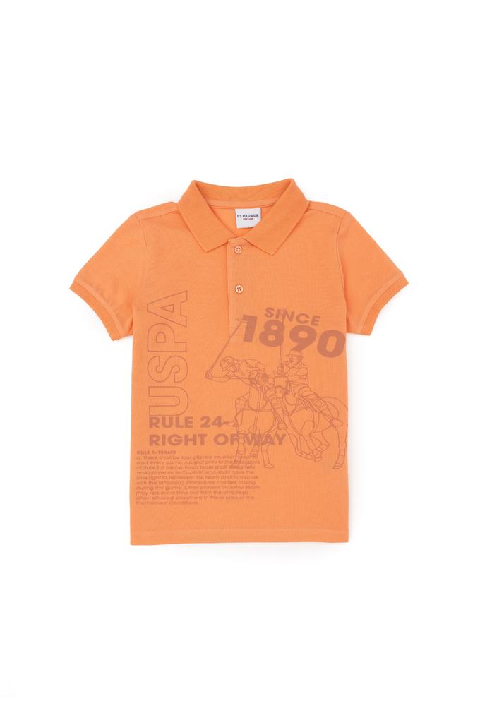 Erkek Çocuk Somon Polo Yaka Tişört