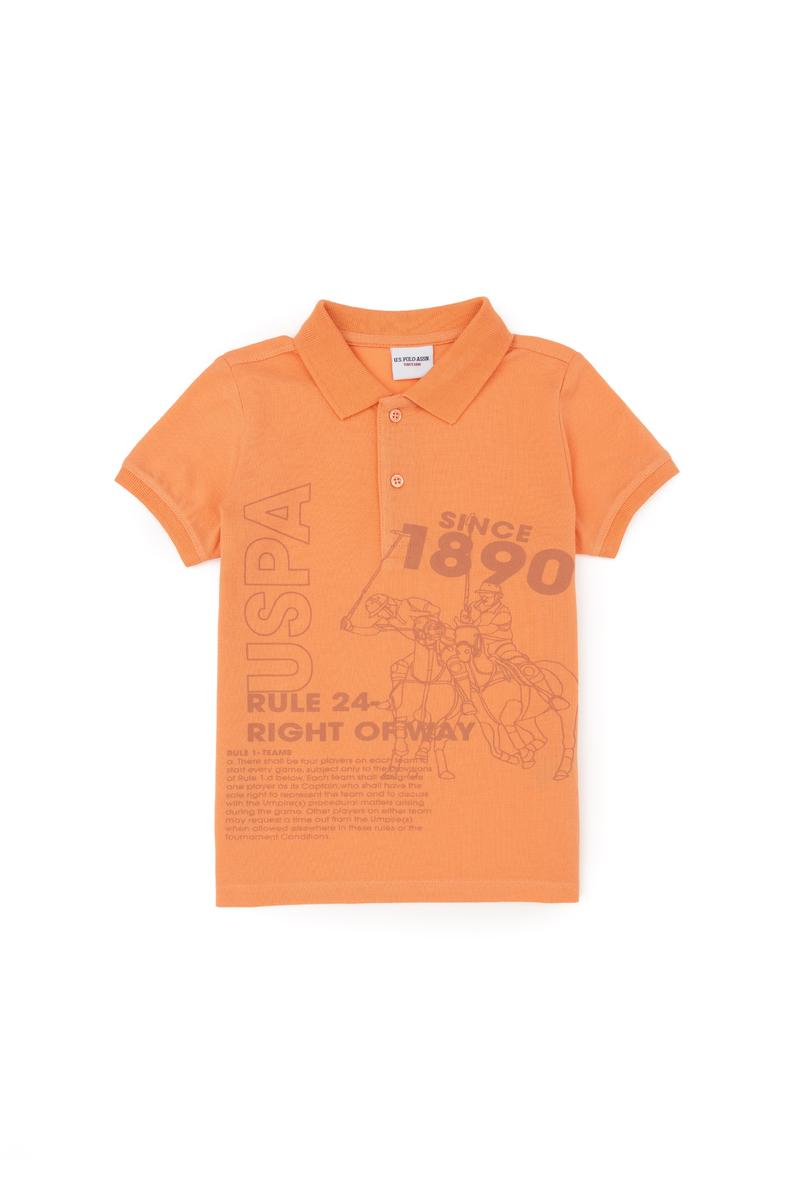 Erkek Çocuk Somon Polo Yaka Tişört