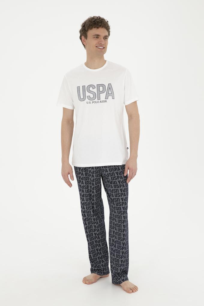 Erkek Ekru Pijama Takımı