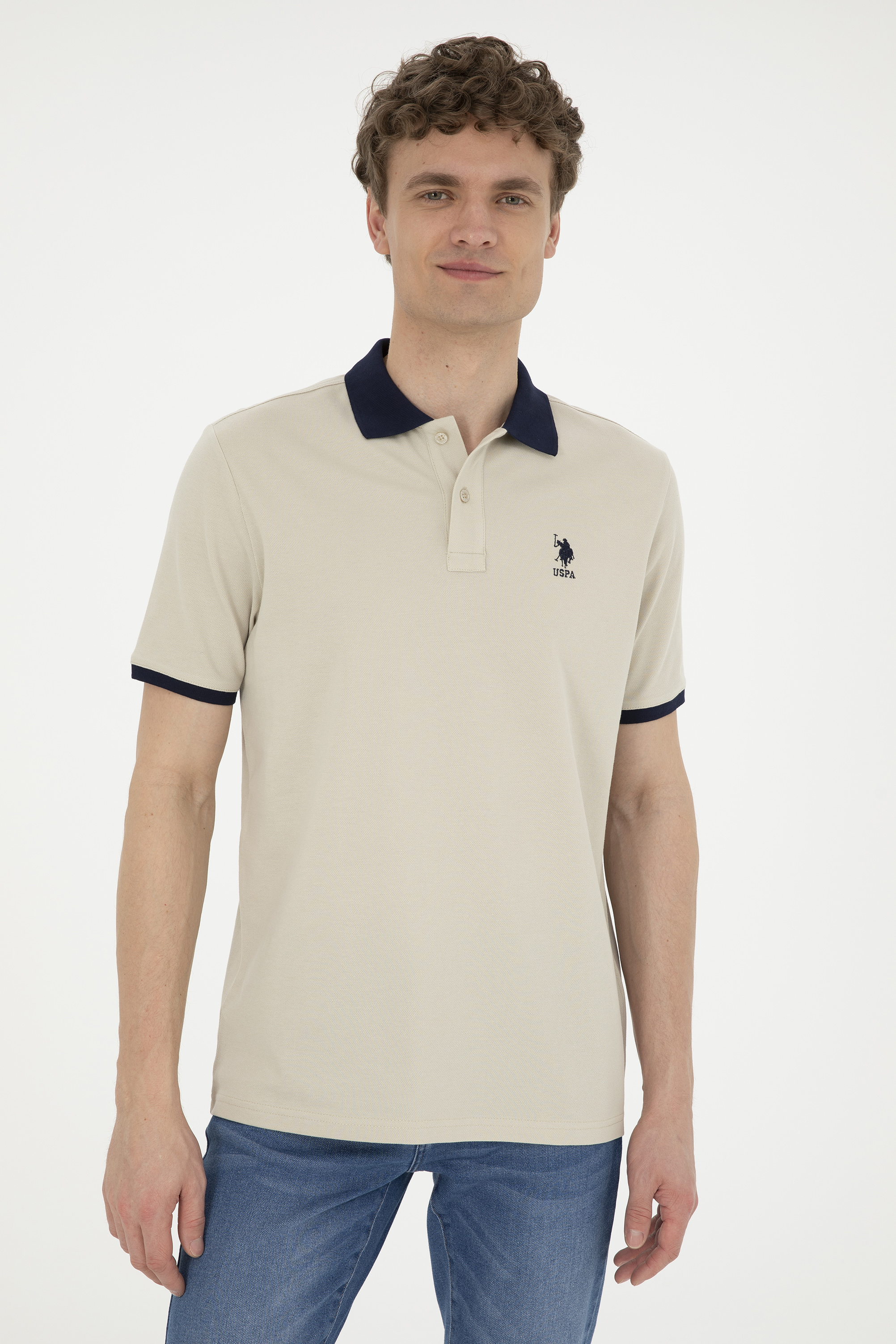 Erkek Taş Basic Tişört - Image 3