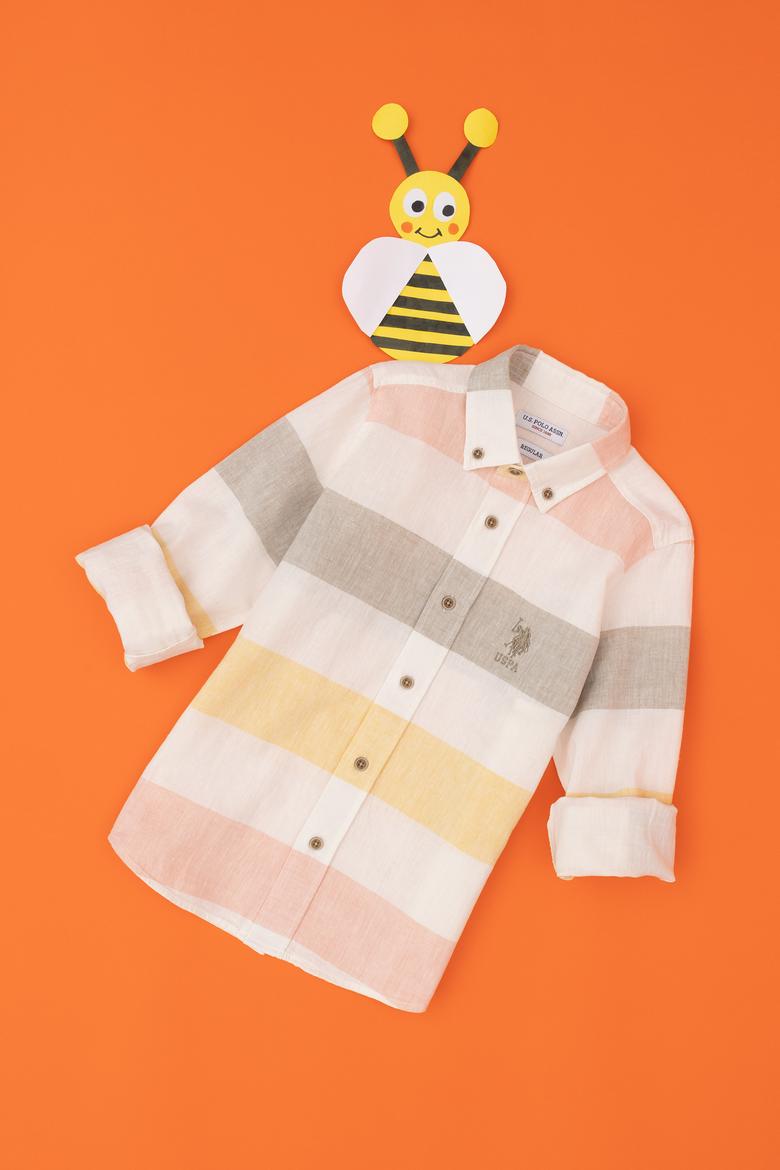 Erkek Çocuk Haki Uzun Kollu Gömlek - 50283858001