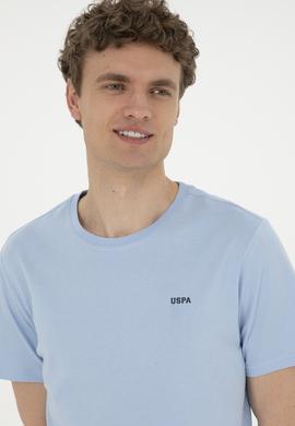 Erkek Açık Mavi Basic Tişört - 50284640069