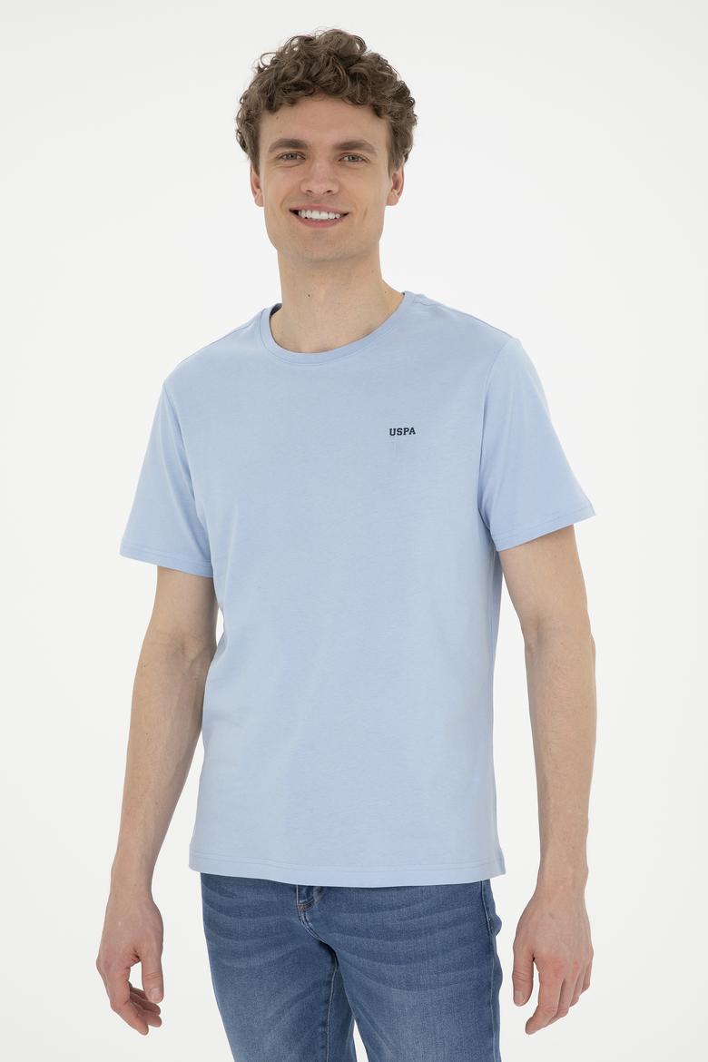 Erkek Açık Mavi Basic Tişört - 50284640069