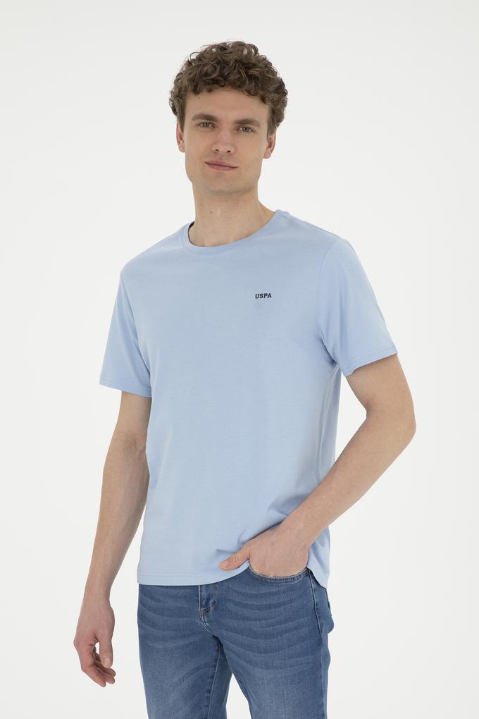 Erkek Açık Mavi Basic Tişört