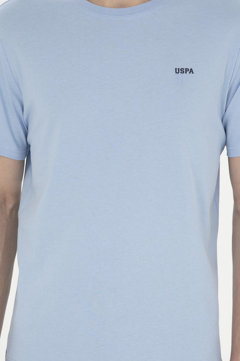 Erkek Açık Mavi Basic Tişört - 50284640069