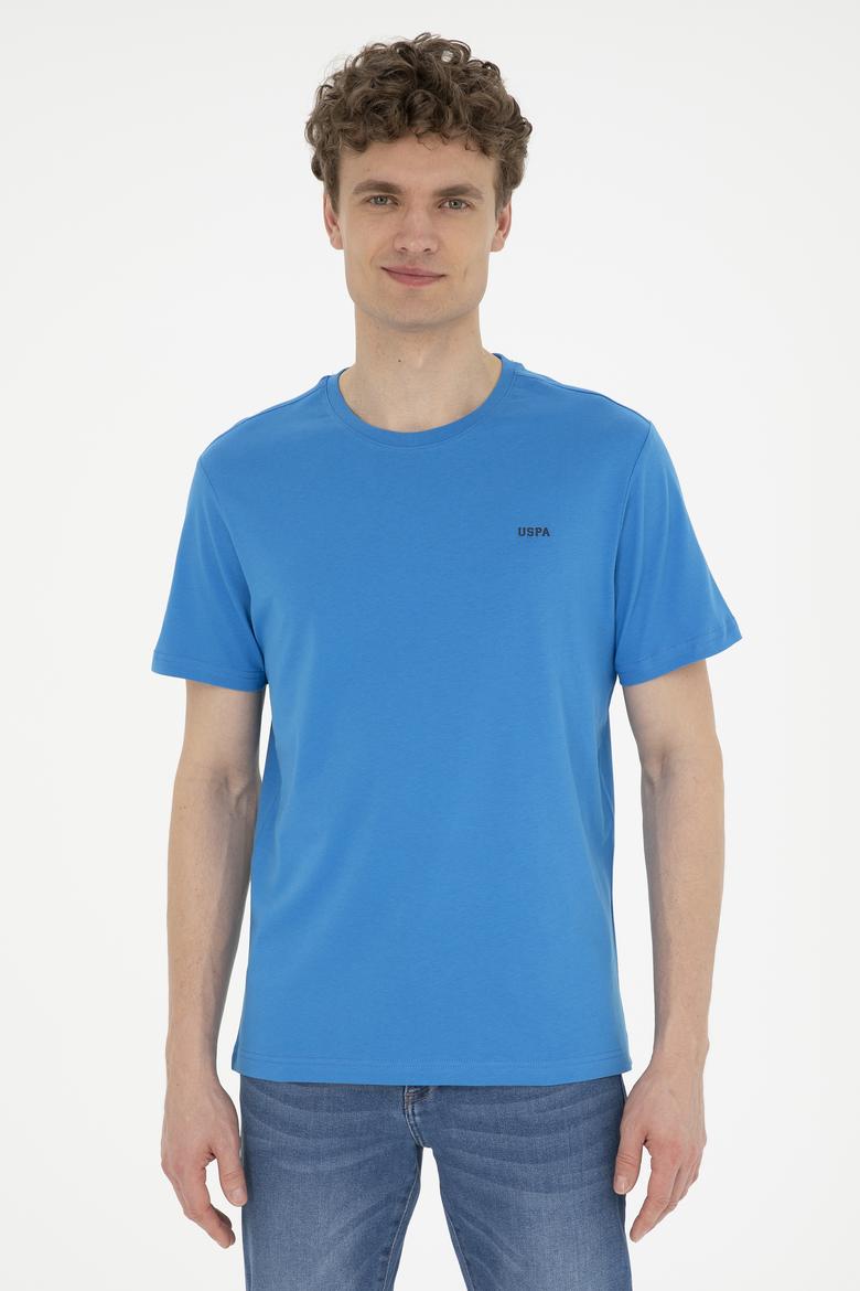 Erkek Regular Fit Bisiklet Yaka Saks Basic Tişört - 50284640049