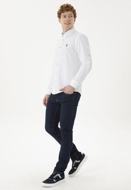 Erkek Beyaz Uzun Kollu Gömlek - 50288653008