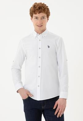 Erkek Beyaz Uzun Kollu Gömlek - 50288653008