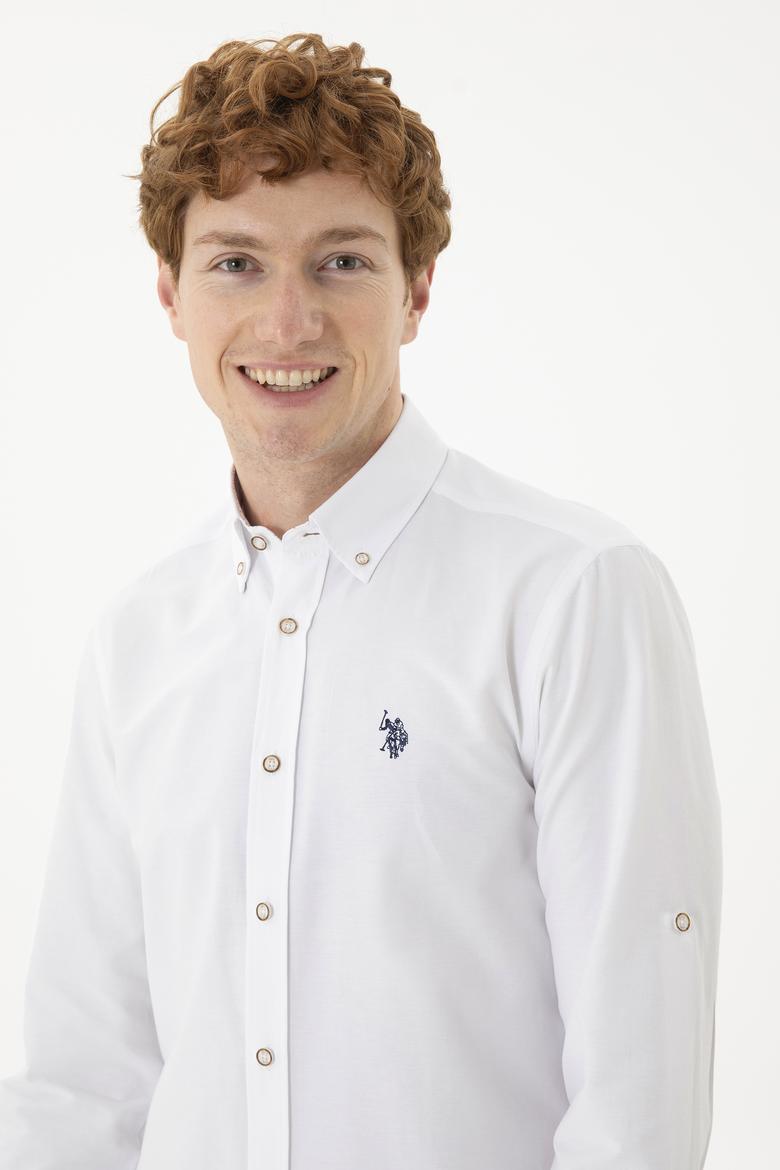 Erkek Beyaz Uzun Kollu Gömlek - 50288653008