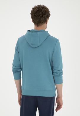 Erkek Petrol Basic Sweatshirt - 50269426160