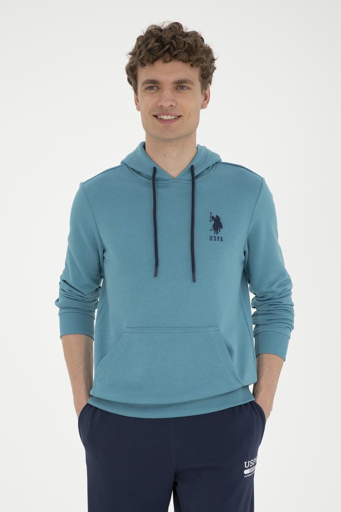 Erkek Petrol Basic Sweatshirt