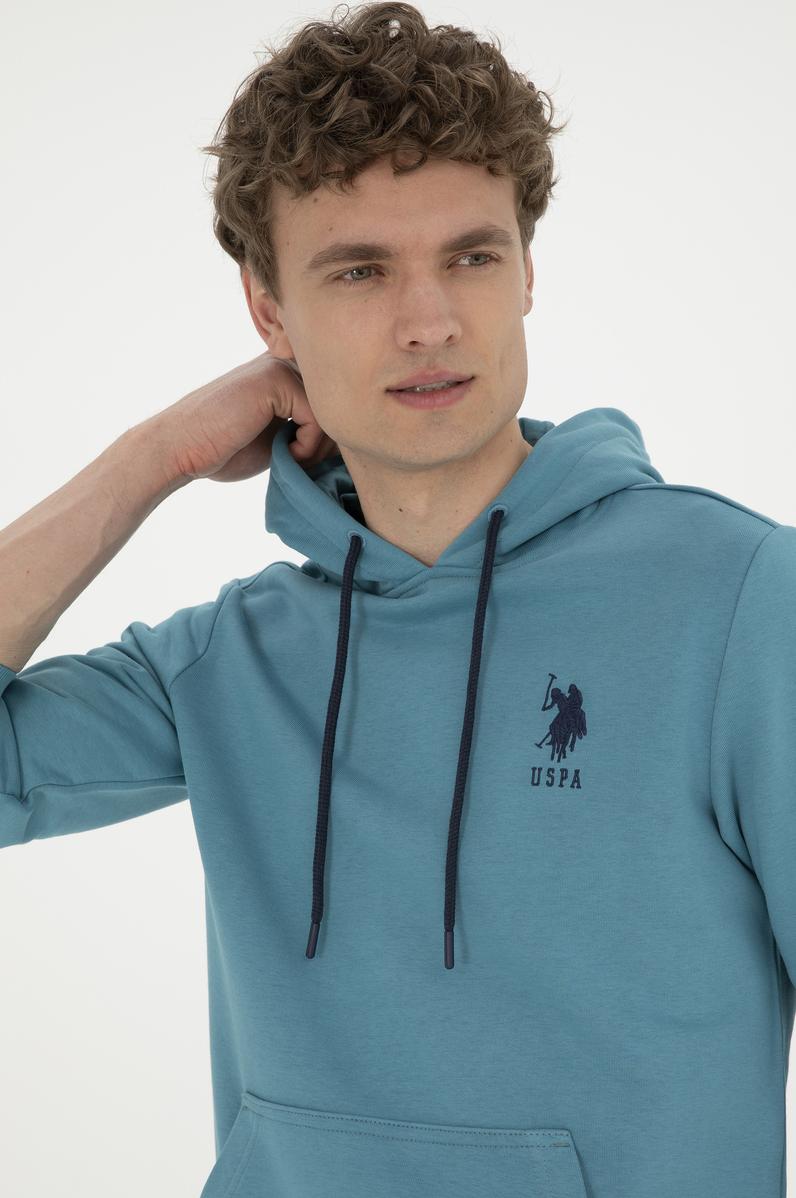 Erkek Petrol Basic Sweatshirt