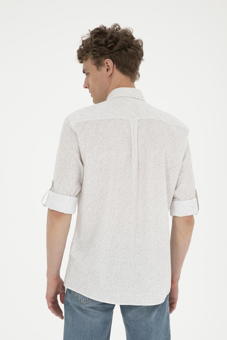 Erkek Haki Uzun Kollu Gömlek - 50288670008