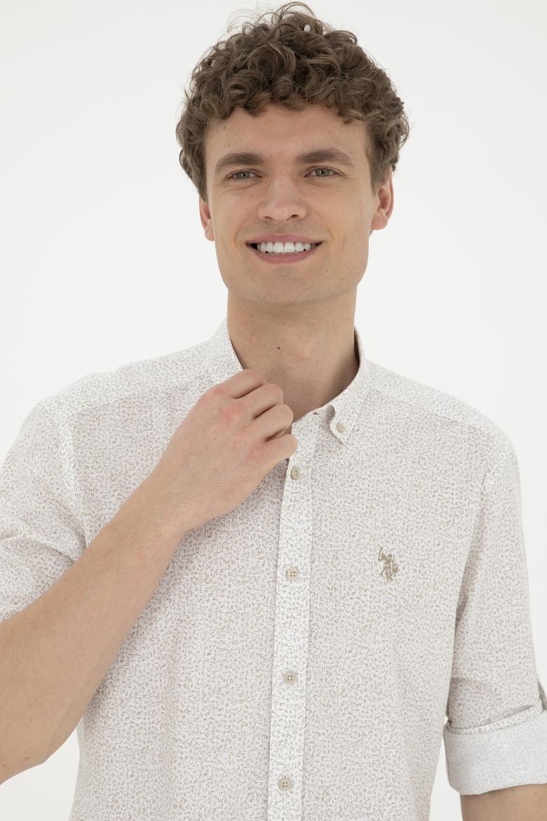 Erkek Haki Uzun Kollu Gömlek - 50288670008