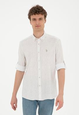 Erkek Haki Uzun Kollu Gömlek - 50288670008