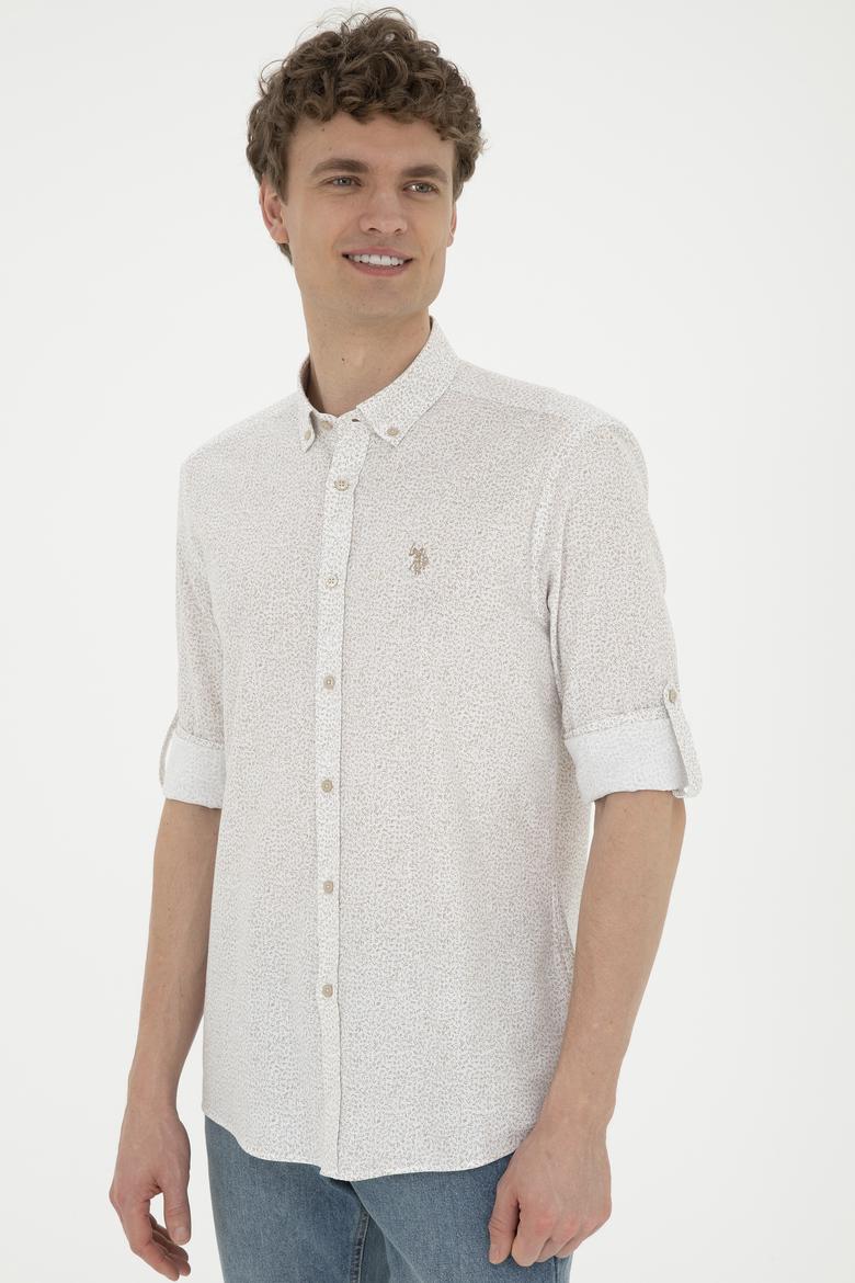 Erkek Haki Uzun Kollu Gömlek - 50288670008