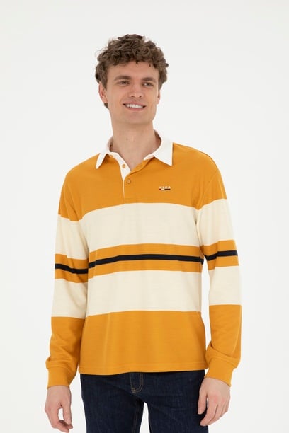 Erkek Hardal Sweatshirt