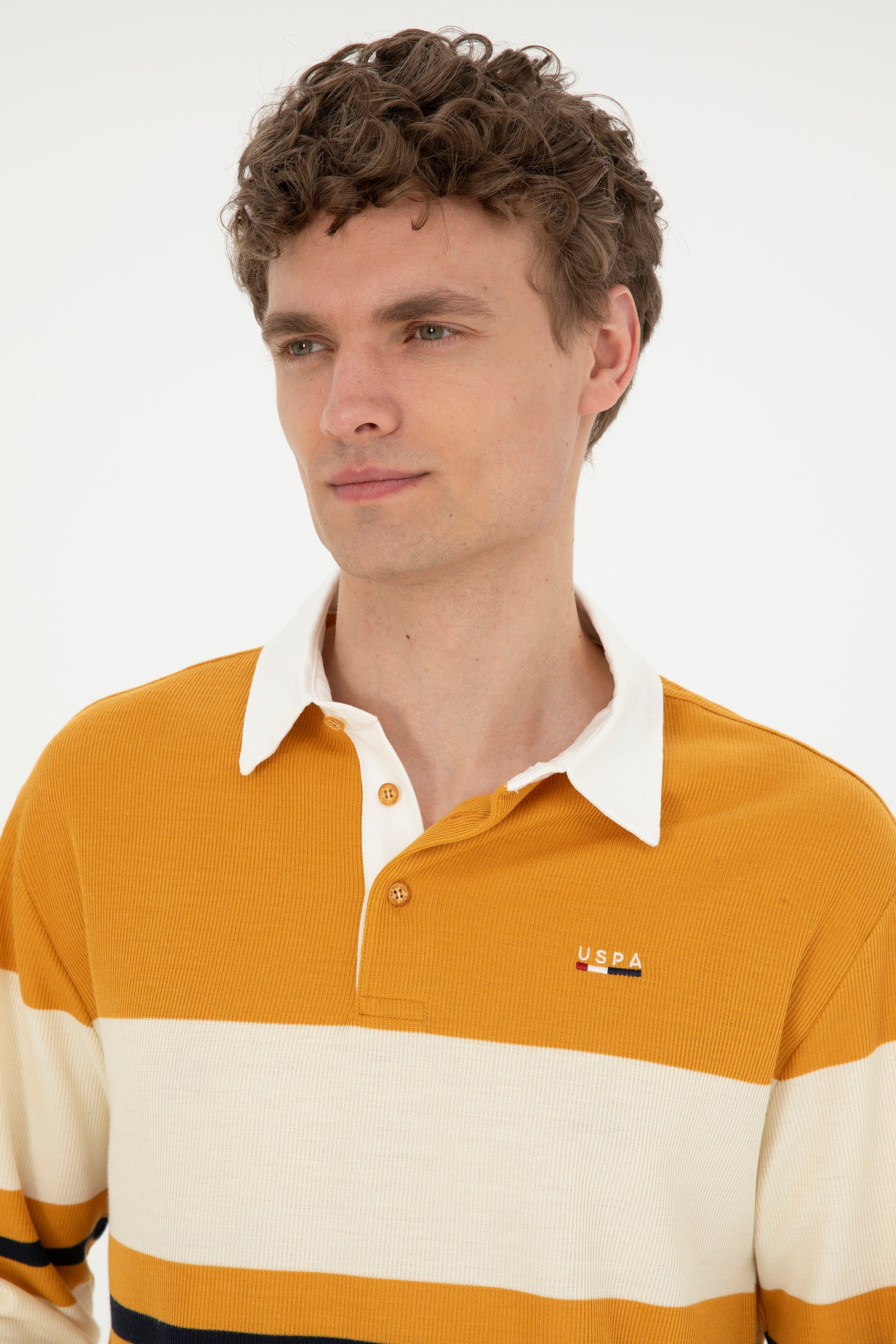 Erkek Hardal Sweatshirt - Image 2