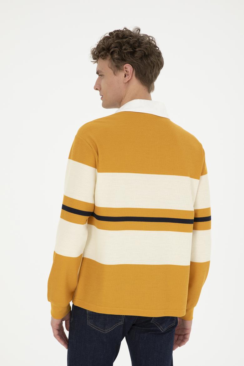 Erkek Hardal Sweatshirt - 50270837017