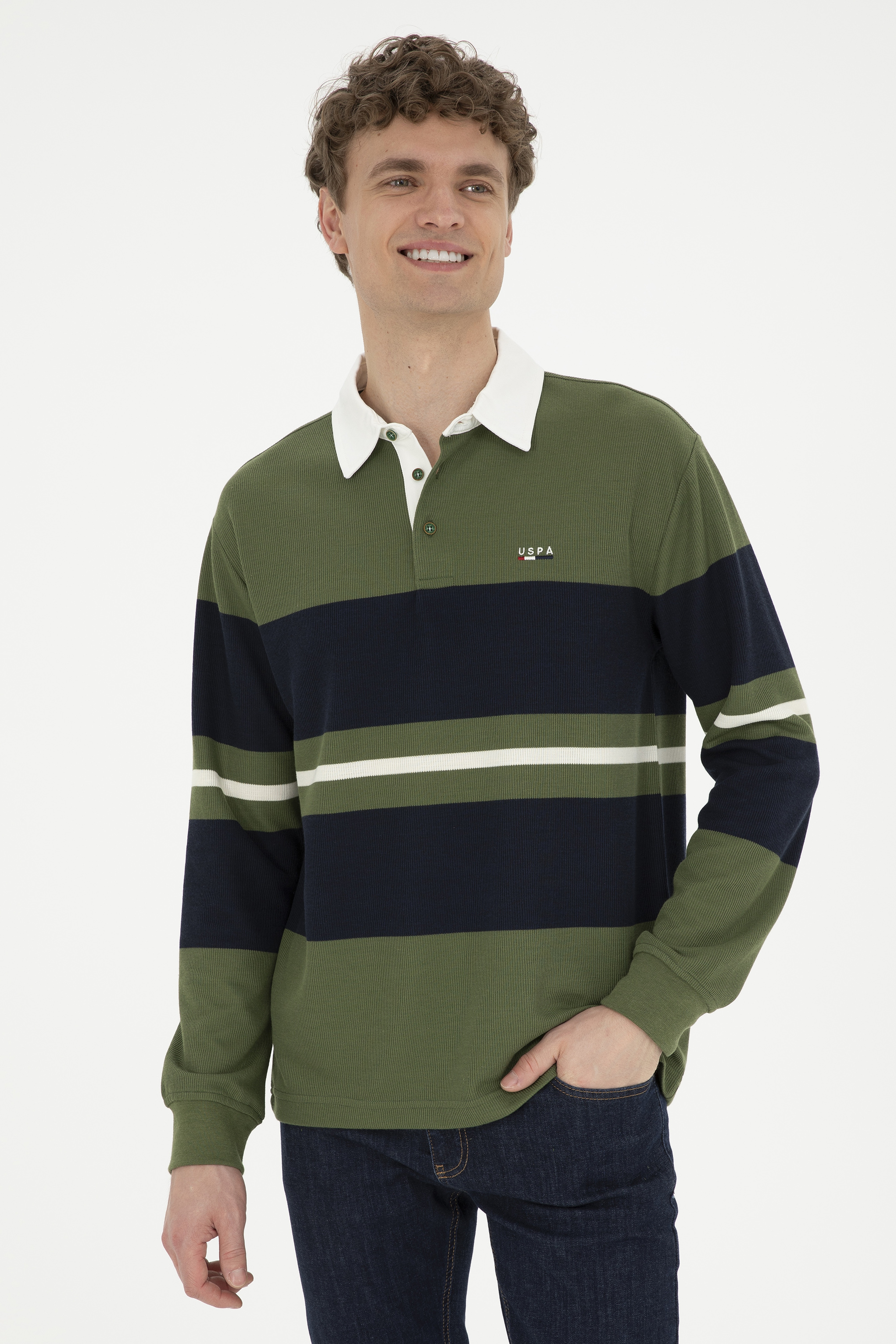 Erkek Yeşil Sweatshirt - Image 3