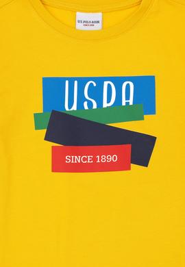 Erkek Çocuk Safran Bisiklet Yaka Tişört - 50284895061