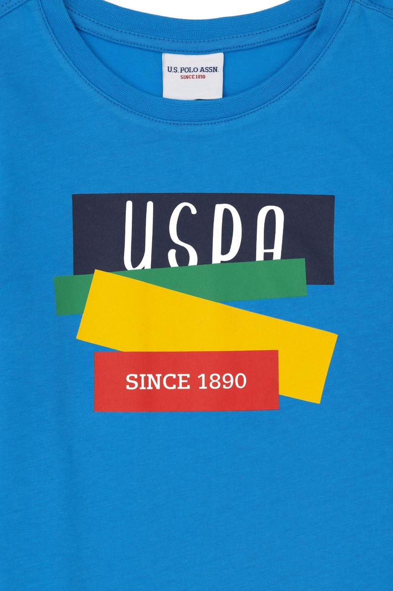 Erkek Çocuk Saks Bisiklet Yaka Tişört