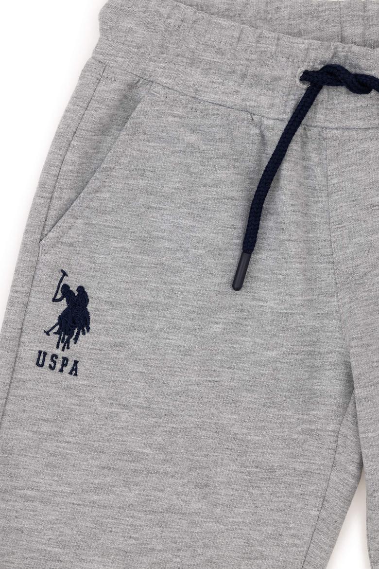 Erkek Çocuk Gri Melanj Örme Şort - 50284828022