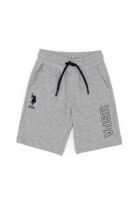 Erkek Çocuk Gri Melanj Örme Şort - 50284828022