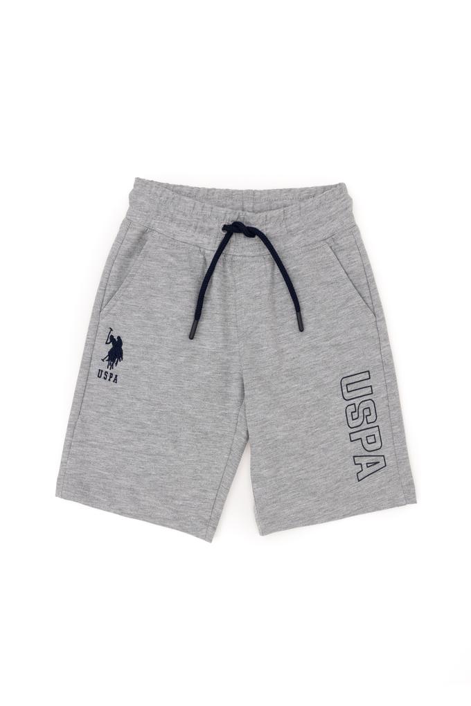 Erkek Çocuk Gri Melanj Örme Şort