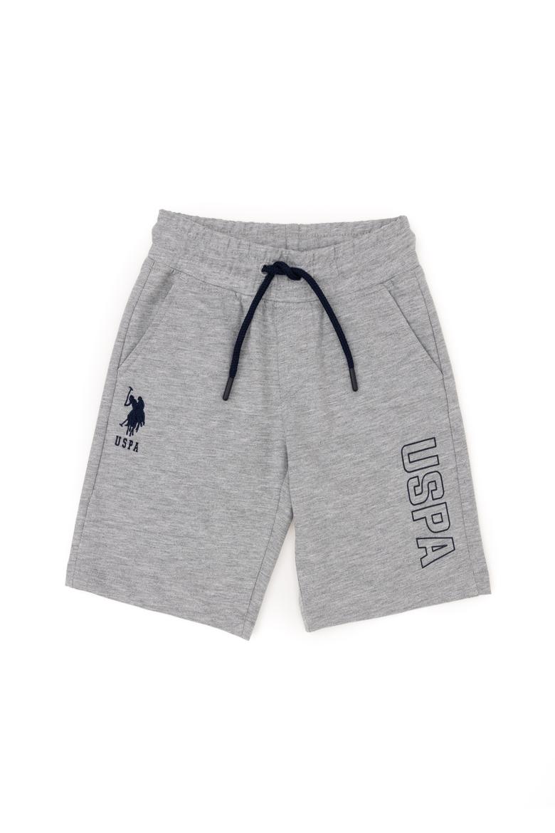 Erkek Çocuk Gri Melanj Örme Şort