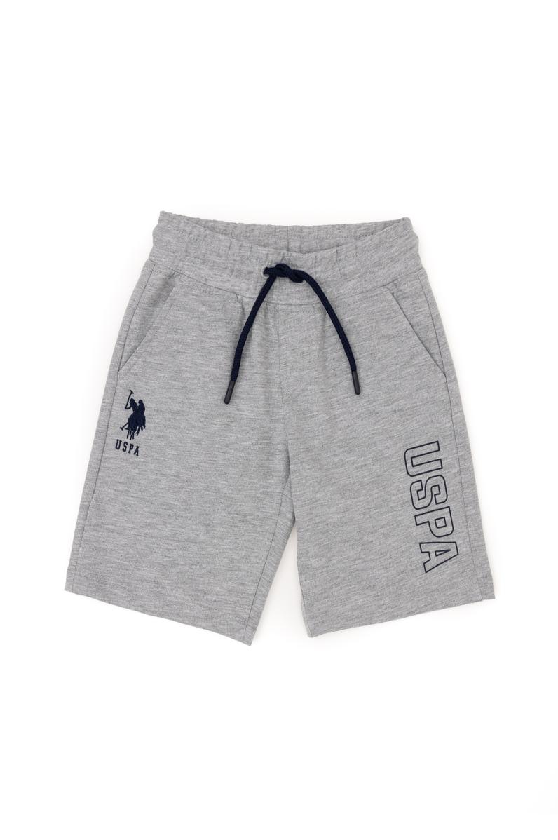 Erkek Çocuk Gri Melanj Örme Şort