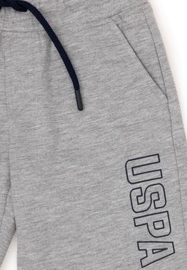 Erkek Çocuk Gri Melanj Örme Şort - 50284828022