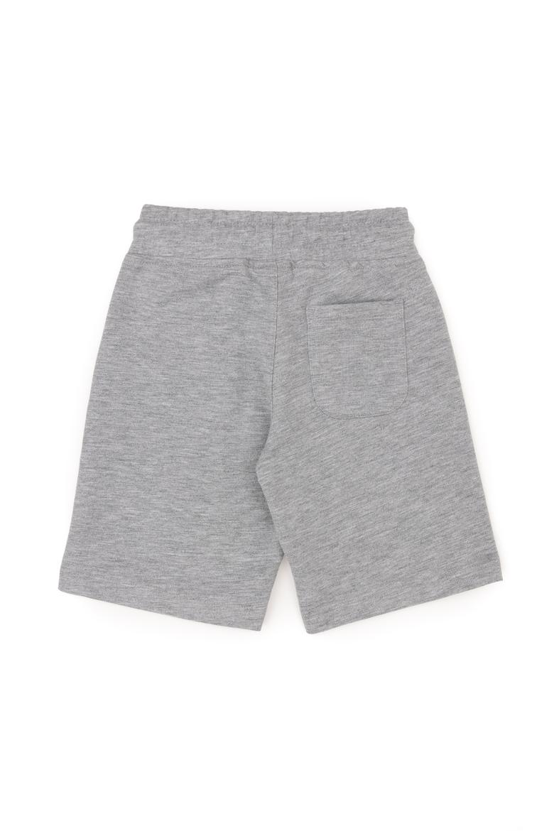 Erkek Çocuk Gri Melanj Örme Şort - 50284828022