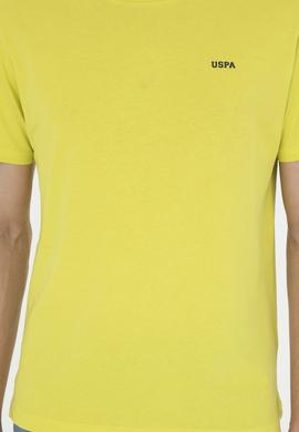 Erkek Regular Fit Bisiklet Yaka Fıstık Yeşili Basic Tişört - 50284640107