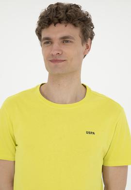 Erkek Regular Fit Bisiklet Yaka Fıstık Yeşili Basic Tişört - 50284640107