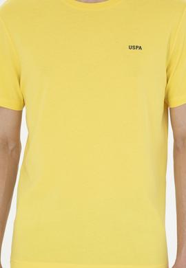 Erkek Sarı Basic Tişört - 50284640119