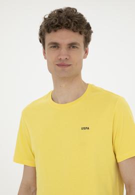 Erkek Sarı Basic Tişört - 50284640119