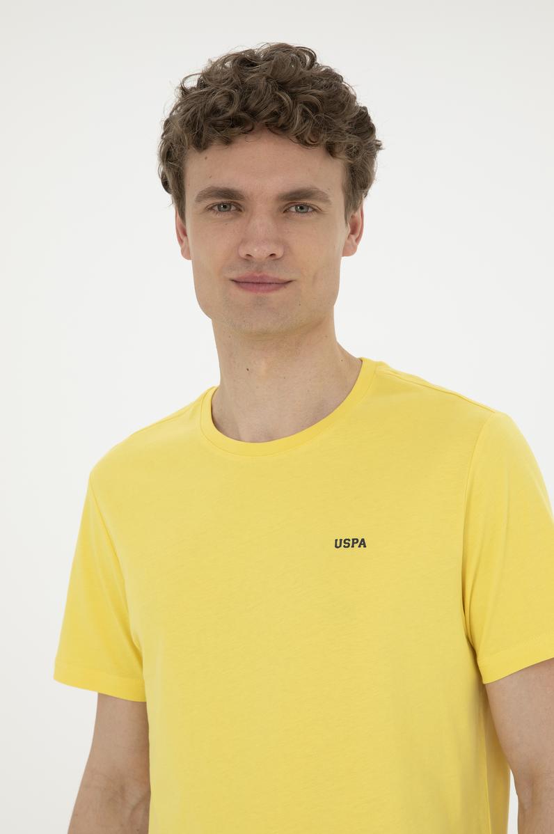 Erkek Sarı Basic Tişört